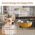 thumbnail image 5 of Stainless Steel Hanging Pet Bowl for Crate – Adjustable Hook-on Cage Water & Food Feeder for Dogs Cats | Splash Proof Rim, Detachable & Easy Clean, 5 of 7