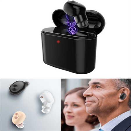 Black Friday Bluetooth Earpiece V4.2 Mini Bluetooth Earbud Smallest Wireless Headphones Noise Cancelling Mic, Invisible Car Bluetooth Headset for iOS and Android Phones,1 PCS,Cyber Monday