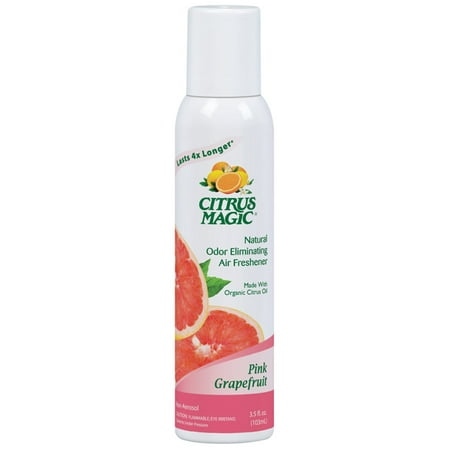 Citrus Magic Natural Odor Eliminating Air Freshener Spray Pink Grapefruit, Pack of 3, 3.0-Ounces