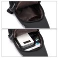 thumbnail image 2 of Tholdsy Bolsa de pecho impermeable de gran capacidad de nailon con hombro de trabajo de organización fácil de carga USB Electrónica Negro, 2 of 6