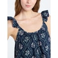 thumbnail image 4 of Joyspun Women's Woven Sleep Cami and Shorts Set with Ruffle, 2-Piece, Sizes XS-3X, 4 of 6