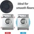 thumbnail image 3 of 4Pcs Washing Machine Foot Pads, Anti Vibration Washing Machine Feet Stabilizer Pedestal, Non-Slip Pads Anti-Slip Damper Shock Absorption, 3 of 5