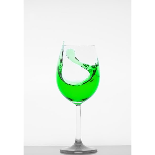 Liquid Crystal Glass Green Glass Wine Glass20 Inch By 30 Inch