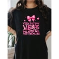 thumbnail image 1 of Woman's Summer Short Sleeve T-Shirt With Front Print - Comfortable, Breathable Fabric, Casual SportyCamisetas para mujer, lindas camisetas con estampado gráfico, de manga corta, estilo casual, para ve, 1 of 5