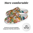 thumbnail image 6 of Wukai Retro Summer Stamp Print Women's Indoor Bedroom Slipper Slip On Shoes, Unisex House Shoes with Anti-Skid Sole for Men, Gift for Women Men-11, 6 of 7