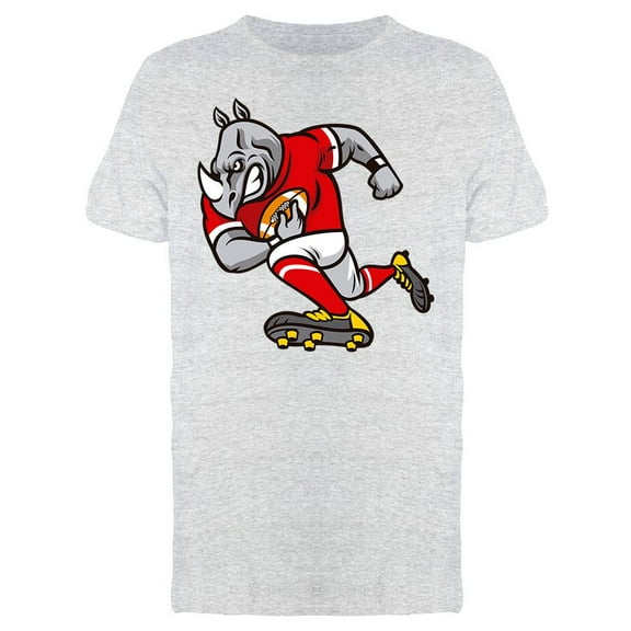 Rhino Football Player T-Shirt Men -Image by Shutterstock, Male 3X-Large