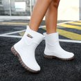thumbnail image 4 of FRSASU Women’s Rain Boots Waterproof Ankle Rain Boots Slip On Non Slip Lightweight Easy Clean Short Rain Booties White, 4 of 8