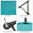 thumbnail image 3 of Sonerlic 10ft Outdoor Patio Hanging Offset Umbrella with Steel Frame for Yard,Poolside and Deck,Lake Blue, 3 of 7