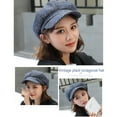 thumbnail image 4 of Guardurnaity Gorros de lana para mujer al aire libre Otoño Invierno octogonales para mantener el calor pintor viaje Tour gorras de protección Type5 NO5, 4 of 6