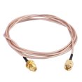 thumbnail image 1 of Conector Adaptador de Cable Coaxial RG178 1,5m Dorado SMA Macho a RP-SMA Hembra Unique Bargains cables de audio coaxiales digitales, 1 of 3