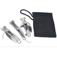 thumbnail image 3 of Cutlery Set Folding Tableware Knife Fork Spoon Camping Cutlery 3PCS/Set Knife Fork Spoon Camping Cutlery Set Stainless Steel Portable Folding Tableware Set, 3 of 4