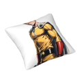 thumbnail image 2 of Fundas de almohada de terciopelo de One Punch Man, fundas de almohada decorativas suaves y acogedoras con cremallera oculta para dormitorio, sofá, sillón, funda de almohada de terciopelo, 2 of 8