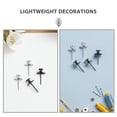 thumbnail image 3 of OUNONA 60 Pcs Crochets Décoratifs en Alliage de Zinc pour Murs Secs et Planches de Liège, 3 of 8