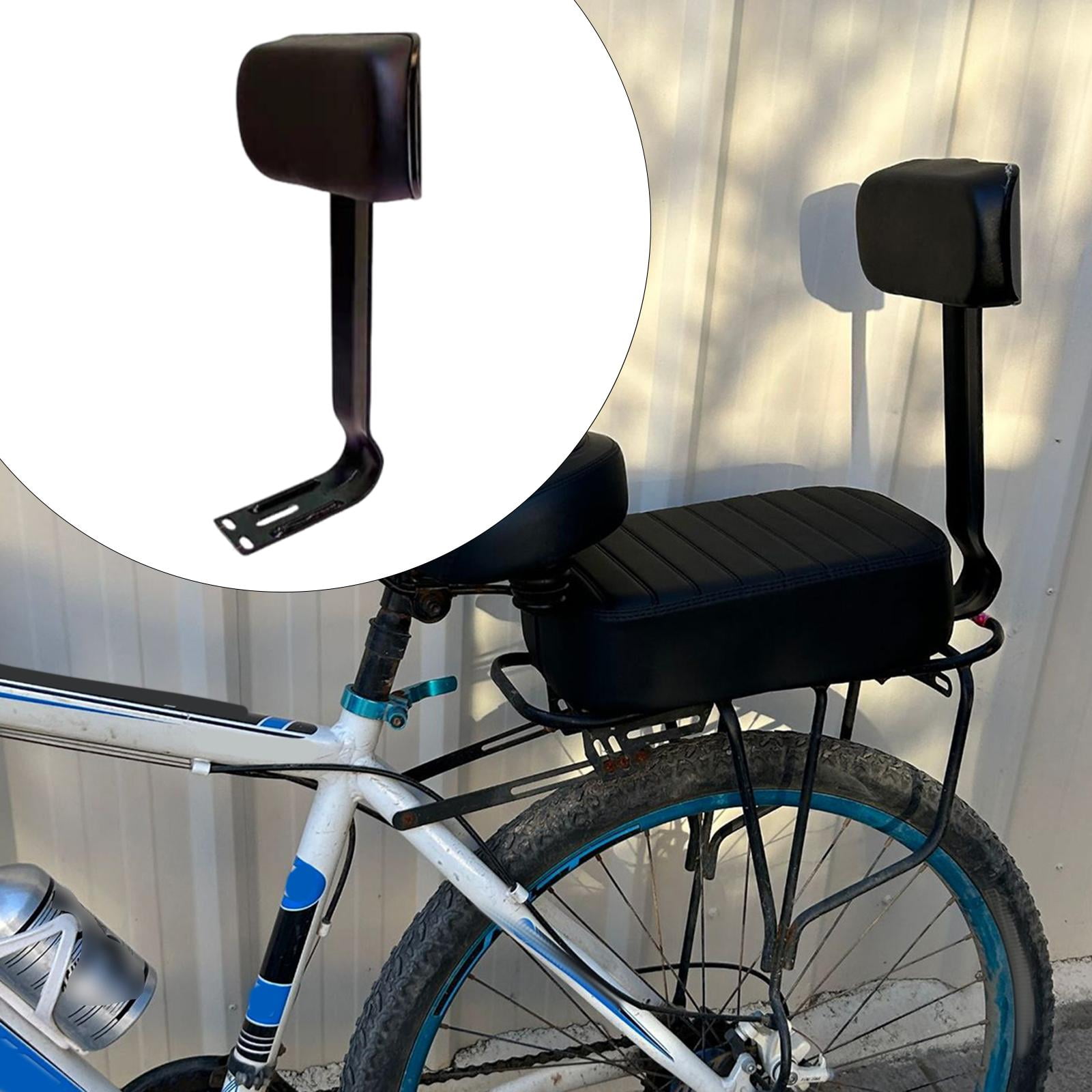 Electric Scooter Backrest Rear Passenger Seat Cushion Iron Sponge Material Easy Installation for Adult Bikes