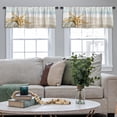 thumbnail image 5 of LALILO Kitchen Curtain Valance Starfish Beach Beach Relax Sand Rod Pocket Window Curtain 52"x 18" Set of 2, 5 of 7