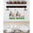 thumbnail image 3 of Easter Bunny Kitchen Dish Towels for Drying Dishes Set of 2, Colorful Eggs Spring Grass Flowers Grey Wooden Waffle Weave Microfiber Hand Tea Bathroom Towels Quick Dry & Absorbent Towel 15.7x23.6, 3 of 7