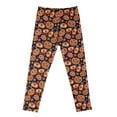 thumbnail image 1 of SUNSIOM Leggings d'Halloween, Imprimé Citrouille Color Block Anti-Moustique, 1 of 7