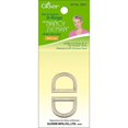 thumbnail image 2 of Nancy Zieman's Bag Hardware, D-Rings, .75", 2-Pack, Satin Bronze, 2 of 4