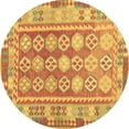 thumbnail image 1 of Ahgly Company Indoor Round Oriental Brown Traditional Area Rugs, 8' Round, 1 of 4