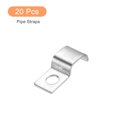 thumbnail image 3 of Uxcell 20Pack Pipe Strap, 304 Stainless Steel Pipe Support Strap Fit for 13/32in(10mm), 3 of 6