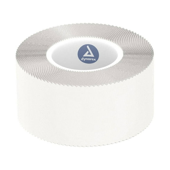Dynarex Cloth Surgical Tape, Hypoallergenic Adhesive Tape Latex Free, 1" x 10 Yards, White (2 Rolls) MS-15350