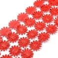 thumbnail image 3 of 2 rollos de 4 yardas de cintas de poliéster con brillantina para adornos florales, cinta roja decorativa, 3 of 3