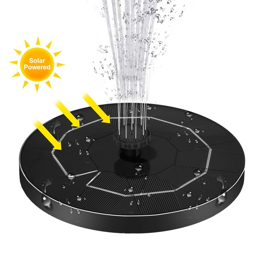 Details about   LED Solar Power Floating Bird Bath Water Fountain Pump Garden Pond Pool Outdoor 