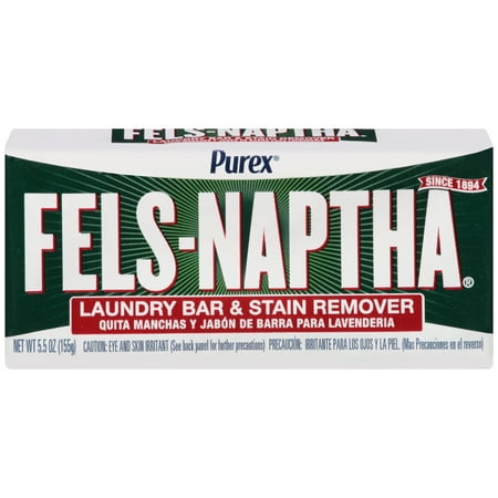 (3 pack) Purex Fels-Naptha Laundry Bar & Stain Remover & Pre-treater, 5.5