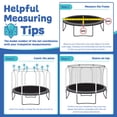 thumbnail image 2 of Plexalife Filet de Trampoline - Filet de Sécurité pour Trampoline Adapté aux Trampolines Ronds de 12 Pi Utilisant 6 Poteaux Courbés - Filet de Trampoline Respirant, Résistant aux UV et aux Intempéries de Remplacement pour Cadre à Anneau Supérieur - Noir, 2 of 5