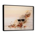 thumbnail image 2 of Designart "Wine And Champagne Minimalism I" Wine & Champagne Floater Framed Canvas Art Print, 2 of 5