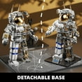 thumbnail image 4 of TYCOLE City Space Astronaut Building Toy Kit - Translucent Classic Spaceman Model Building Block Ensemble with Display Stand,Home or Office Deco,Gift Idea for Adults&Kids Ages 8 and Up (860P, 4 of 7