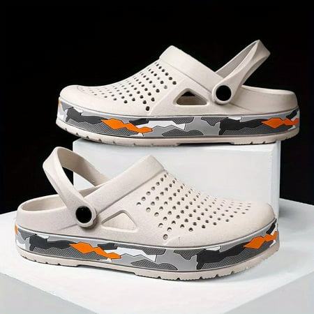 

Men s Clogs With Good Drainage Slip-on Closed Toe Sandals Soft Sole Walking Shoes Outdoor Garden Shoes Quick Drying Sandals