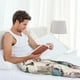 thumbnail image 5 of Fotbe Flying Butterflies-1 Pantalones de Pijama para Hombre, Pantalones de Dormir, Pantalones de Casa con Cintura Ajustable y Bolsillos-3X-Large, 5 of 6