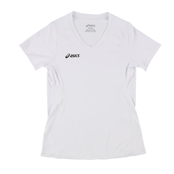 ASICS Girls Solid Jersey, 0101, Big Kids (8-20), M