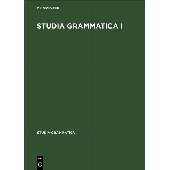 Studia Grammatica Studia Grammatica I, Book 1, (Hardcover)