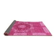 thumbnail image 2 of Ahgly Company Indoor Square Abstract Pink Modern Area Rugs, 3' Square, 2 of 4