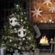thumbnail image 4 of Pack Coronas Navideñas Colgante Círculo Navidad Rattan Blanco Sant, 4 of 5