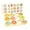 ab, variant on Wooden Children Donut Color Matching Early Education Puzzle Educational Toy for Toddlers Fine Motor Skills Development(B)