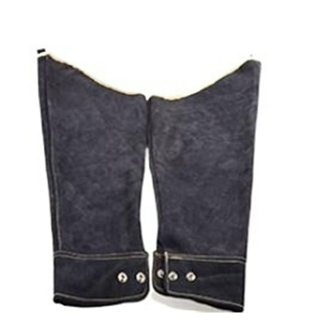Manchon de Bras de Soudeur Professionnel 60cm Cuir de Vachette Fendu Protection Résistante aux Flammes, Facile à Utiliser
