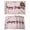 Light Pink Black, variant on Happy Birthday Placemats Set of 4, Sage Green Modern Abstract Art Placemats for Dining Table, Place Mats for Kitchen Tabletop, Waterproof Wipeable Dining Table Mats Set
