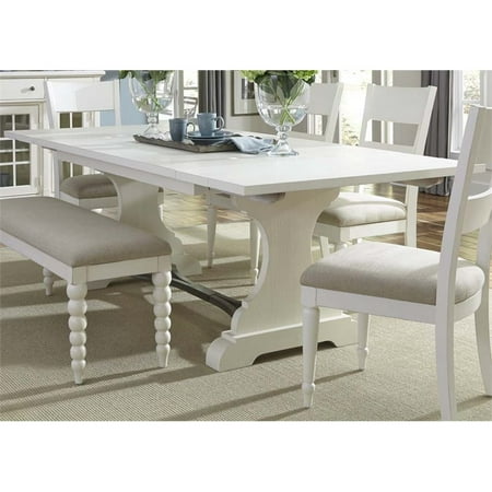 liberty furniture harbor view ii trestle dining table in linen