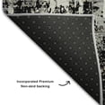 thumbnail image 6 of Dalyn Rugs Premium Machine Washable Mayfield AMF1008 Black 2'3" x 7'6" Runner Rug, 6 of 6