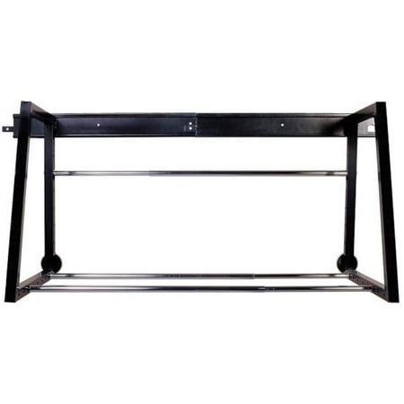 HyLoft 01000 Heavy Duty Adjustable Garage Wall Multi-Tire Rack Storage, Black