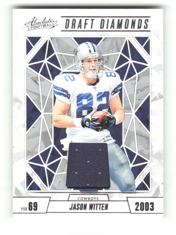 2024 Absolute Draft Diamonds Jersey #7 Jason Witten Dallas Cowboys NFL Football Trading Card
