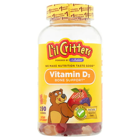 L'il Critters ours gommeux vitamine D, 190ct