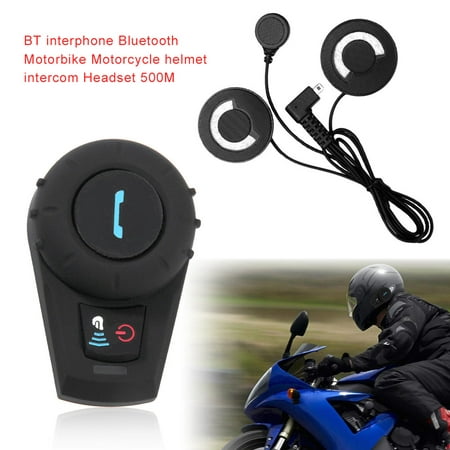 BT interphone Bluetooth Motorbike Motorcycle helmet intercom Headset