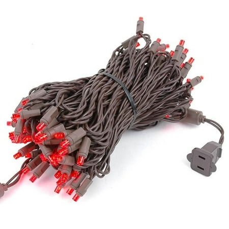 Novelty Lights 100 Light Led Mini Set Outdoor Novelty Lights 100 Light Led Mini Set Outdoor Lighting Party Patio String Brown Wire 50 Feet