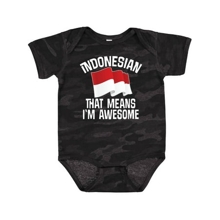 

Inktastic Indonesian Gift Indonesia Flag Gift Baby Boy or Baby Girl Bodysuit