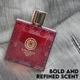 thumbnail image 2 of Vintage Heroes Red Men’s Eau De Parfum Spray – 3.4 Fl Oz Natural Long Lasting Cologne with Fruity & Warm Floral Accents, 2 of 3