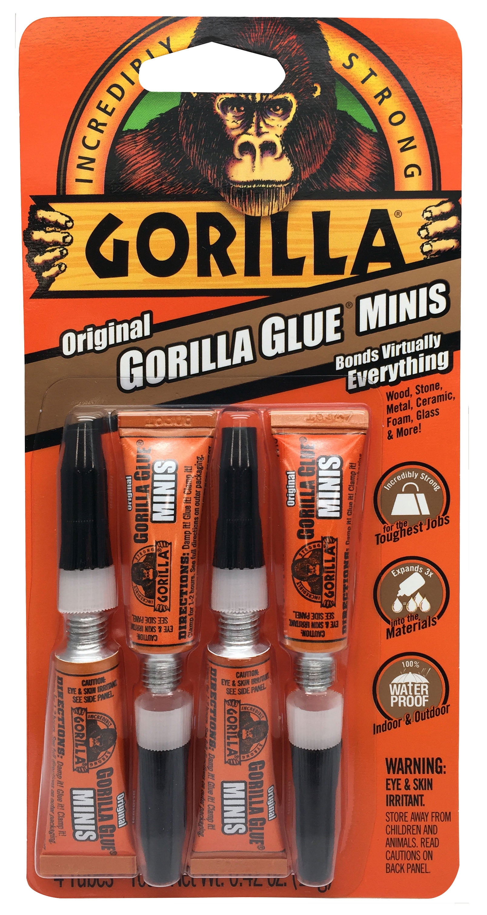 Gorilla Original Glue Minis, 43g Tubes
